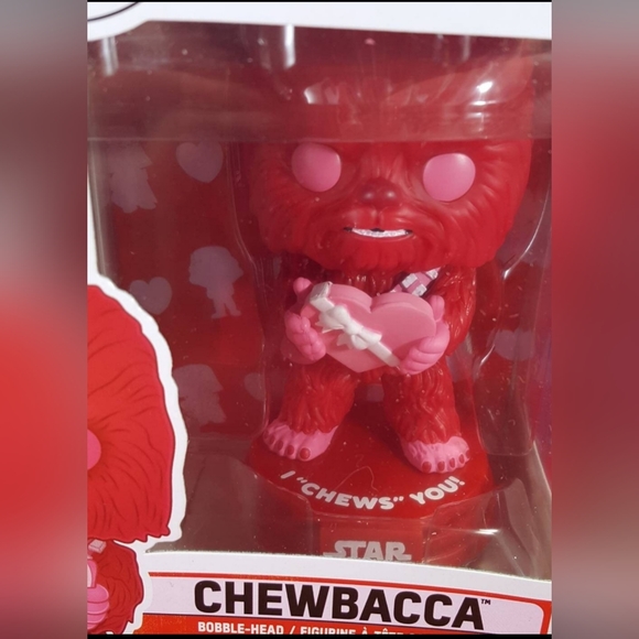 Chewbacca Valentine's Funko # 419 Star Wars Pop (nib) Chewbacca - Picture 3 of 7